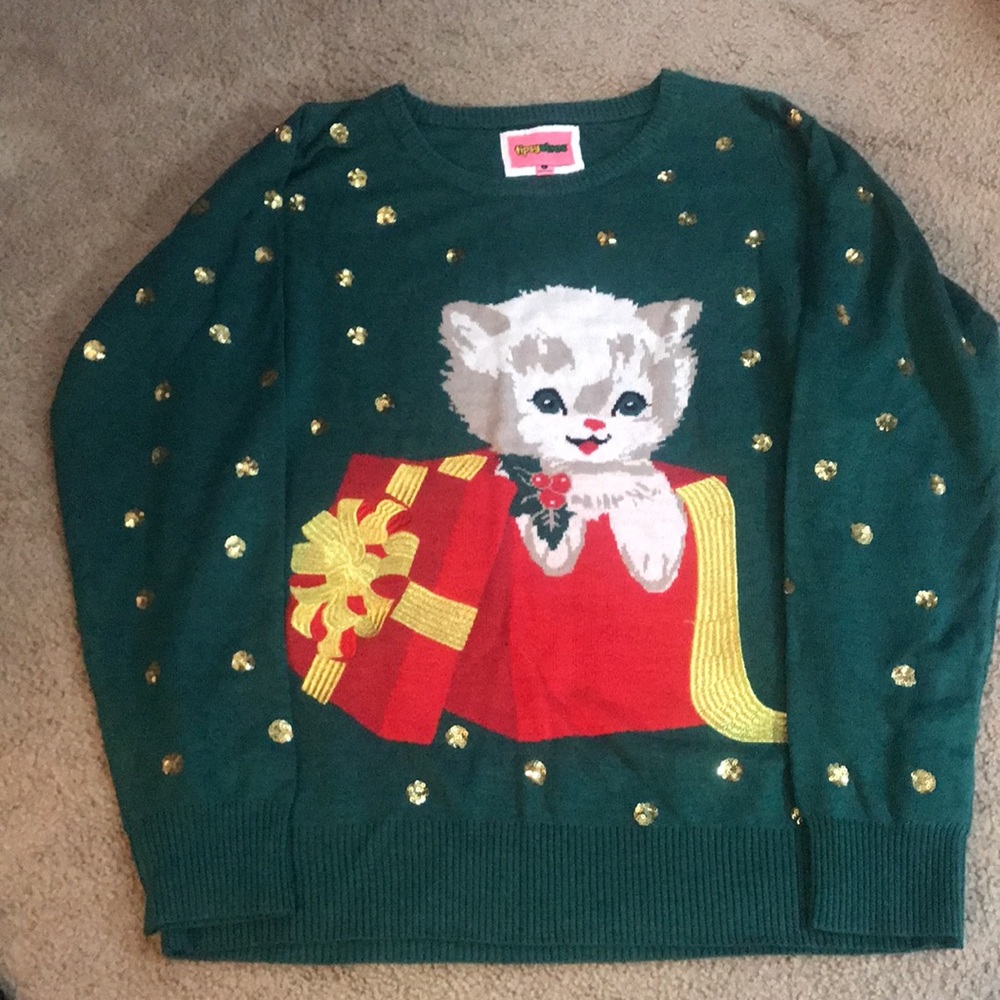 ⚡️FINAL PRICE⚡️ Tipsy Elves Kitten Christmas Sweater